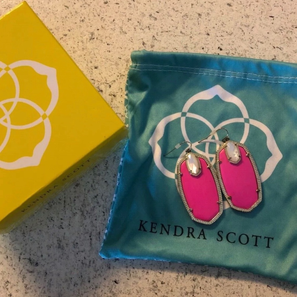Pink Kendra Scott earrings